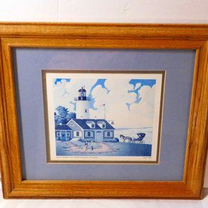 Jayson Sparkin’ The Lighthouse Keeper’s Daughter by Charles Wysocki Framed Print